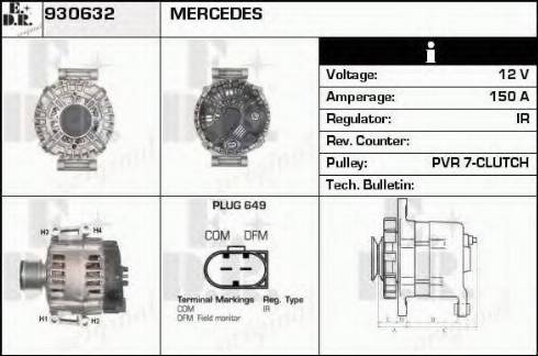 EDR 930632 - Генератор autospares.lv