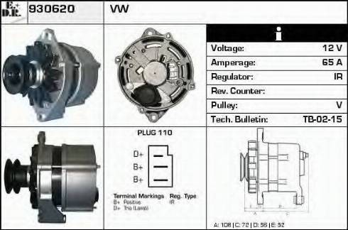 EDR 930620 - Генератор autospares.lv