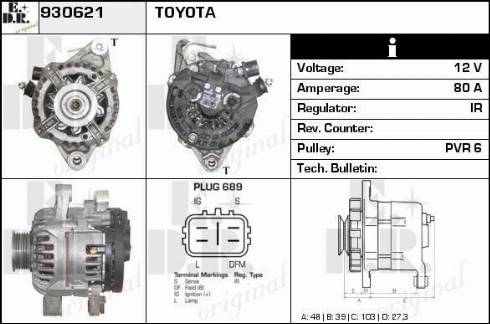 EDR 930621 - Генератор autospares.lv