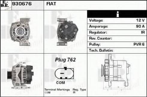 EDR 930676 - Генератор autospares.lv