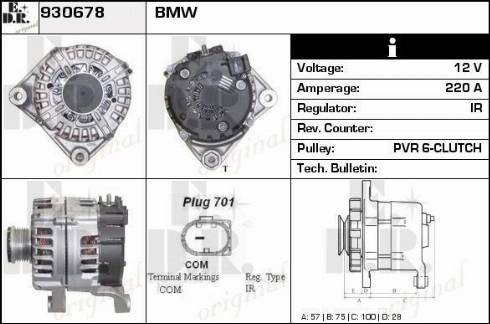 EDR 930678 - Генератор autospares.lv