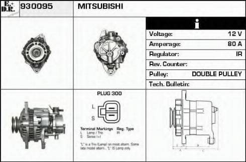 EDR 930095 - Генератор autospares.lv