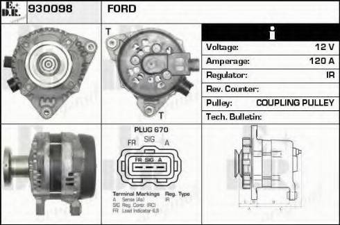 EDR 930098 - Генератор autospares.lv