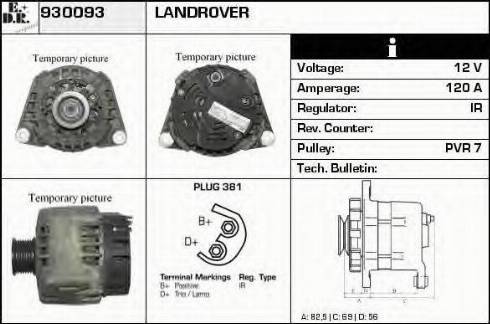 EDR 930093 - Генератор autospares.lv