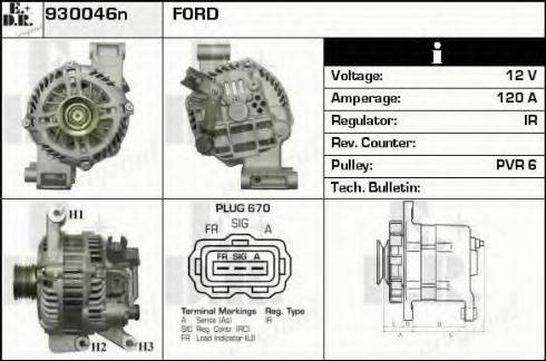 EDR 930046N - Генератор autospares.lv