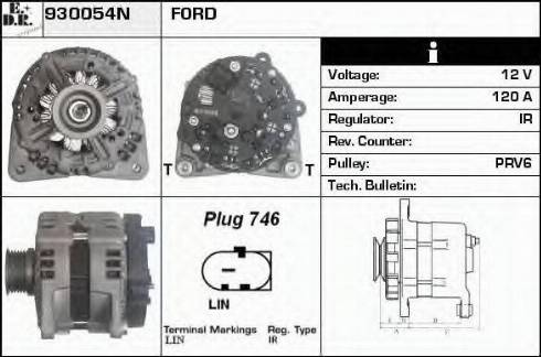 EDR 930054N - Генератор autospares.lv