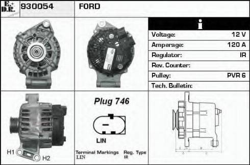 EDR 930054 - Генератор autospares.lv