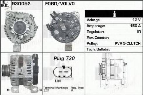 EDR 930052 - Генератор autospares.lv