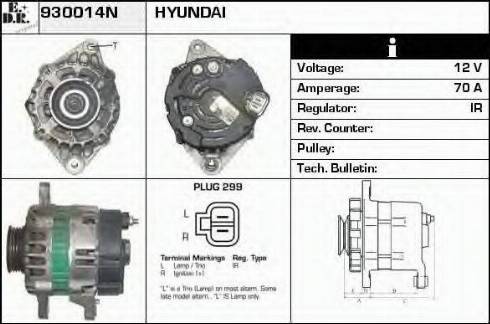 EDR 930014N - Генератор autospares.lv