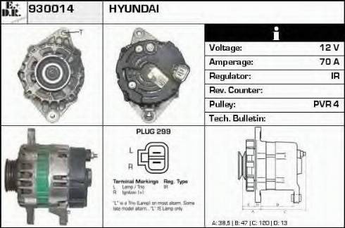 EDR 930014 - Генератор autospares.lv