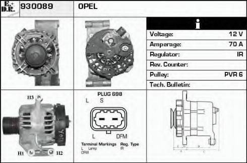 EDR 930089 - Генератор autospares.lv