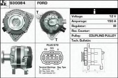 EDR 930084 - Генератор autospares.lv