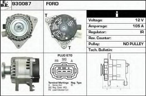 EDR 930087 - Генератор autospares.lv