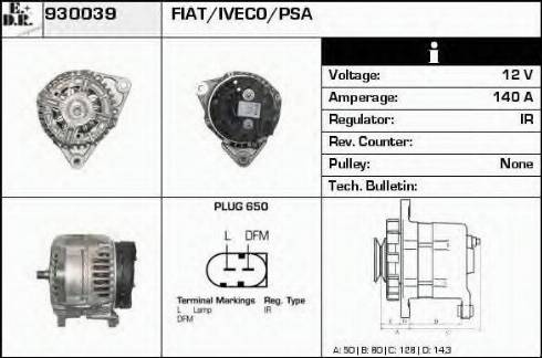 EDR 930039 - Генератор autospares.lv