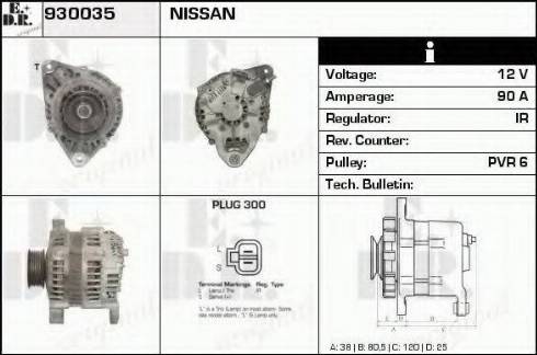 EDR 930035 - Генератор autospares.lv