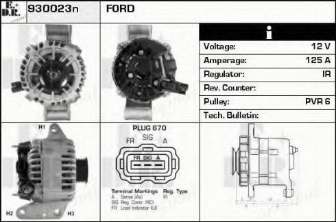 EDR 930023N - Генератор autospares.lv