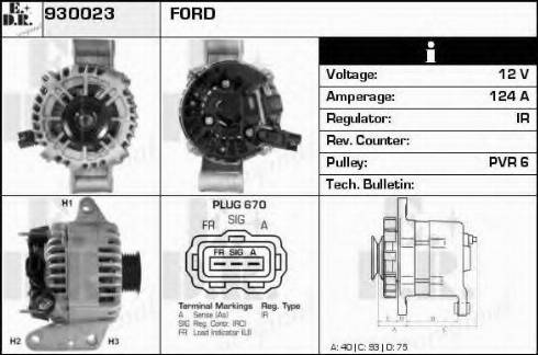 EDR 930023 - Генератор autospares.lv