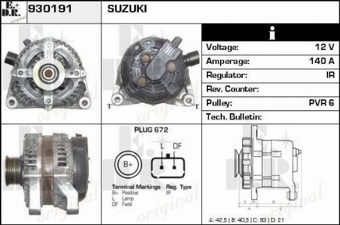 EDR 930191 - Генератор autospares.lv