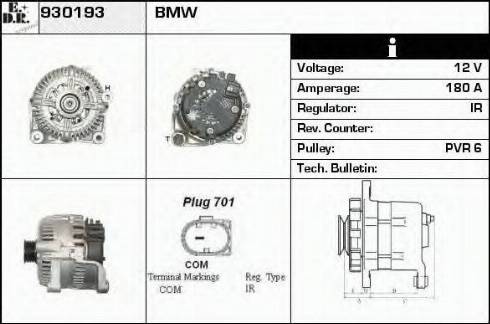 EDR 930193 - Генератор autospares.lv