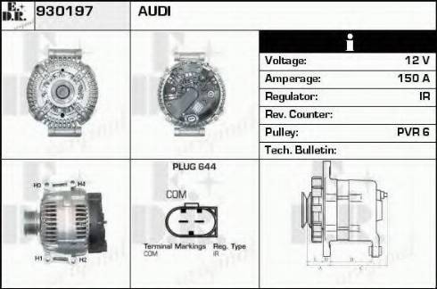 EDR 930197 - Генератор autospares.lv