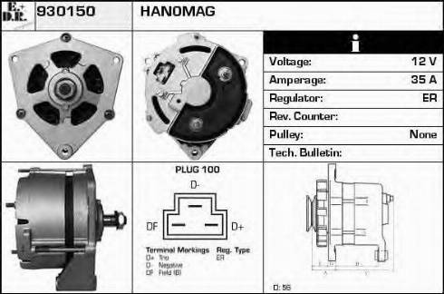 EDR 930150 - Генератор autospares.lv