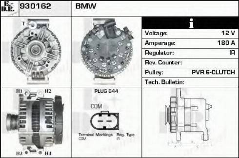 EDR 930162 - Генератор autospares.lv