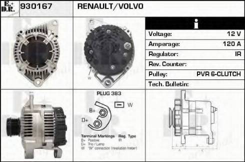 EDR 930167 - Генератор autospares.lv