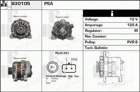 EDR 930105 - Генератор autospares.lv