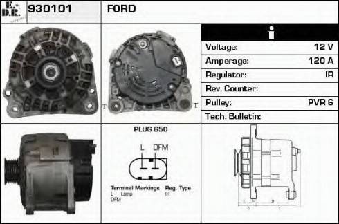 EDR 930101 - Генератор autospares.lv