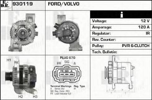 EDR 930119 - Генератор autospares.lv