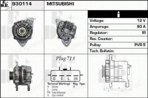 EDR 930114 - Генератор autospares.lv