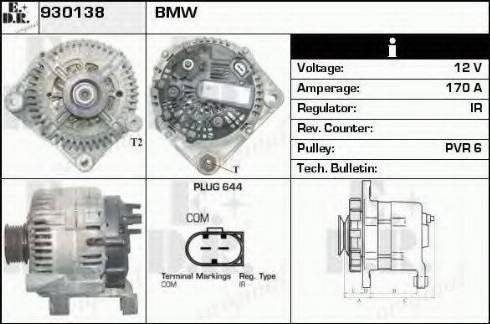 EDR 930138 - Генератор autospares.lv