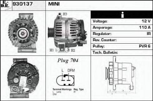 EDR 930137 - Генератор autospares.lv