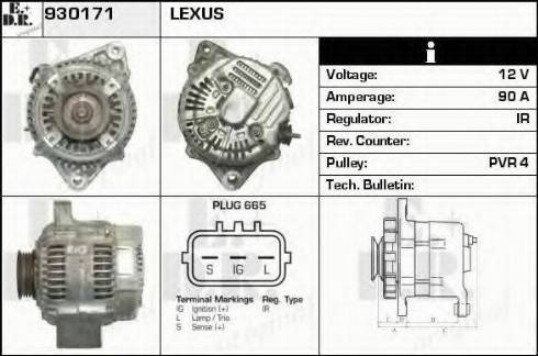 EDR 930171 - Генератор autospares.lv