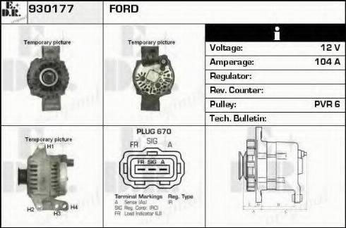 EDR 930177 - Генератор autospares.lv