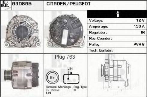 EDR 930895 - Генератор autospares.lv