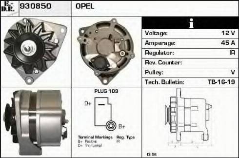 EDR 930850 - Генератор autospares.lv