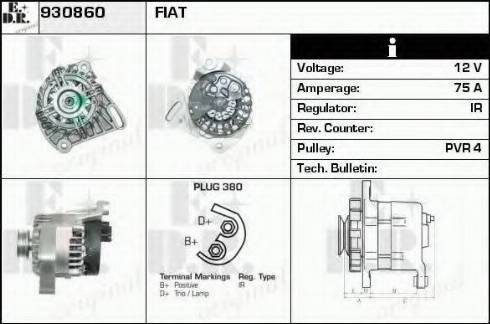 EDR 930860 - Генератор autospares.lv