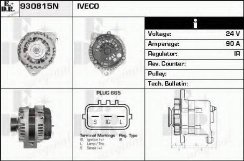 EDR 930815N - Генератор autospares.lv