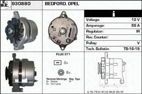 EDR 930880 - Генератор autospares.lv