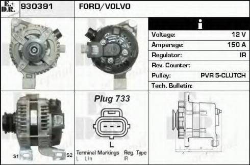 EDR 930391 - Генератор autospares.lv