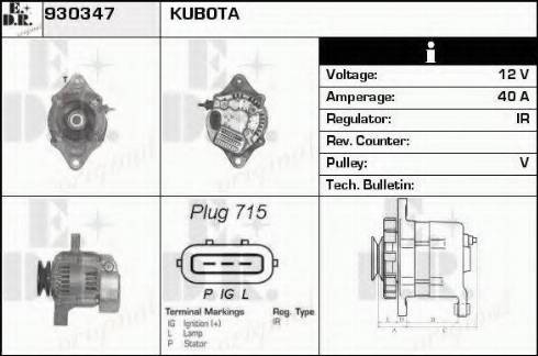 EDR 930347 - Генератор autospares.lv