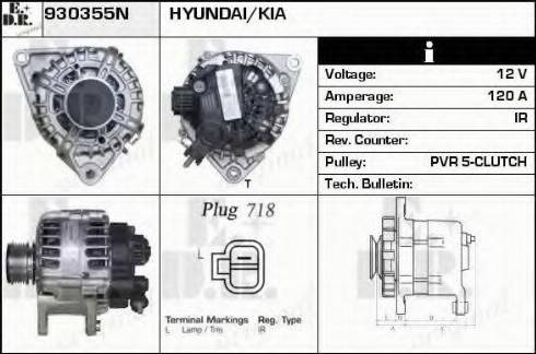 EDR 930355N - Генератор autospares.lv