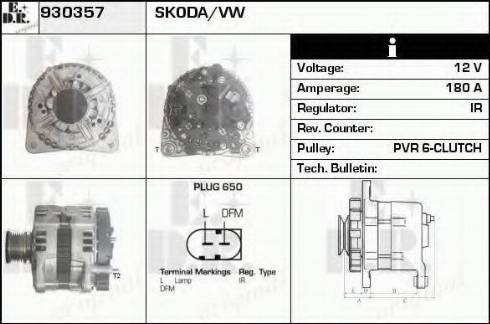 EDR 930357 - Генератор autospares.lv