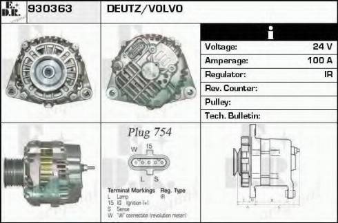 EDR 930363 - Генератор autospares.lv