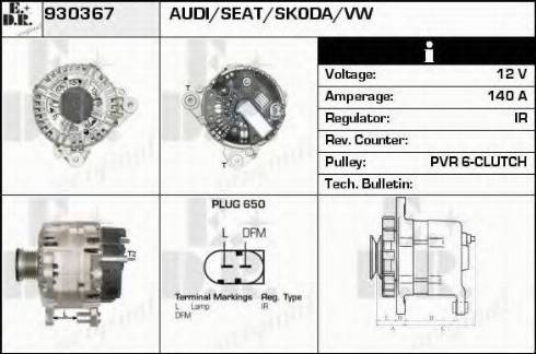 EDR 930367 - Генератор autospares.lv