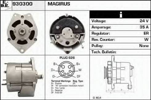 EDR 930300 - Генератор autospares.lv