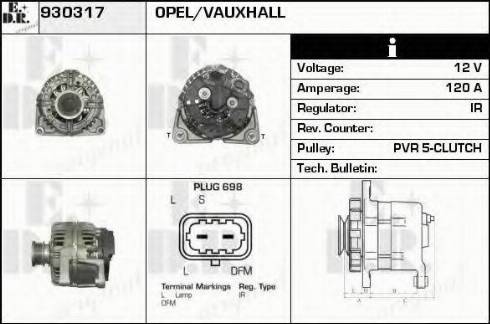 EDR 930317 - Генератор autospares.lv