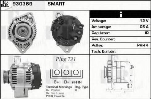 EDR 930389 - Генератор autospares.lv