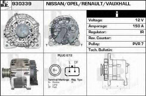 EDR 930339 - Генератор autospares.lv